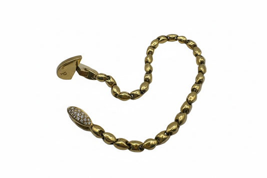 Piaget Armband aus 18K / 750 Gelbgold mit 19 Brillanten – 18.17 g – Elegantes Designerstück