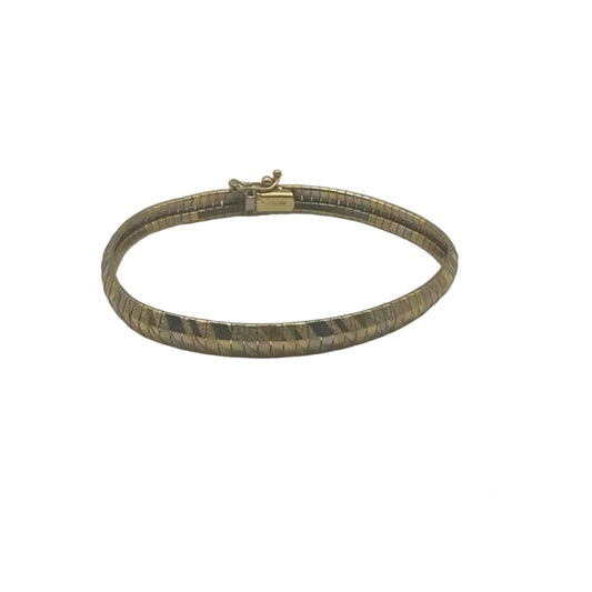 Elegantes 18K / 750 Gold Armband – Tricolor (Gelb-, Weiß- & Rotgold) – 13.93 g
