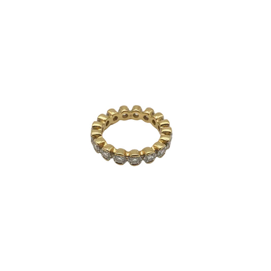 💍 Eleganter Diamant-Ring aus 18K Gelbgold (750) – Grösse 54