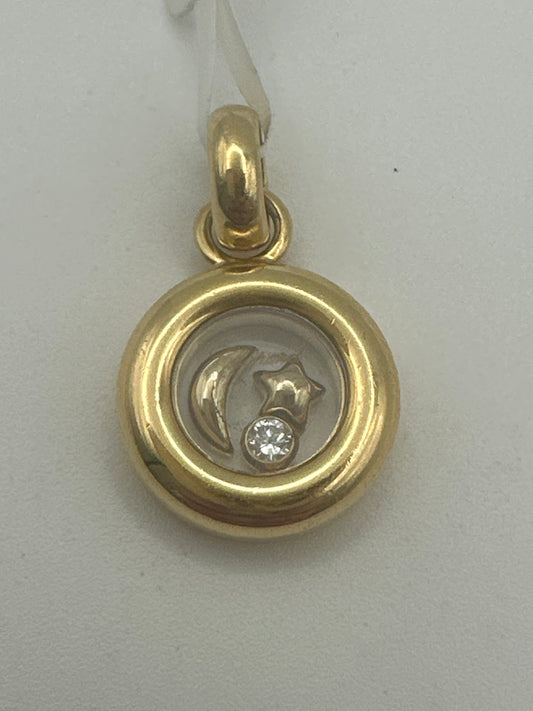 ✨ Chopard Anhänger – 18 Karat Gold mit Brillant (0,05 ct)