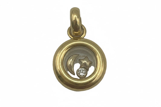 ✨ Chopard Anhänger – 18 Karat Gold mit Brillant (0,05 ct)