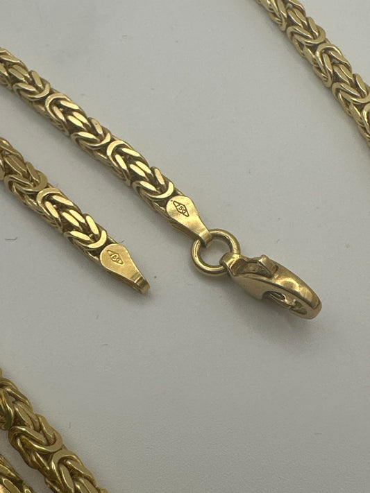 Chaîne royale de haute qualité en or 18 carats – solide, élégante et intemporelle