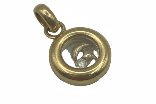 ✨ Chopard Anhänger – 18 Karat Gold mit Brillant (0,05 ct)
