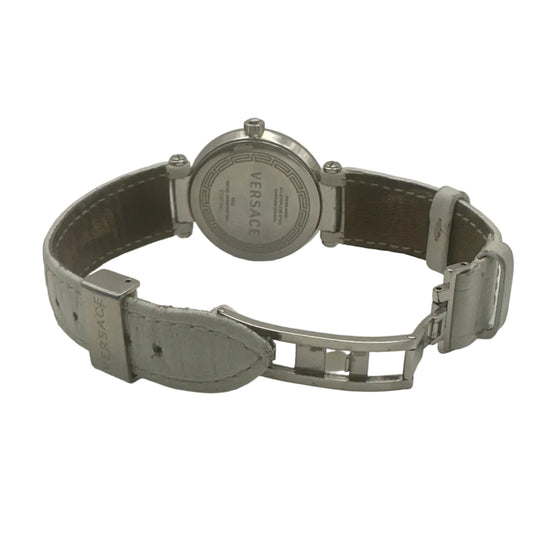 🕒 Versace Damen Uhr Swiss Made K1071347 – Blau – Leder – Second Hand