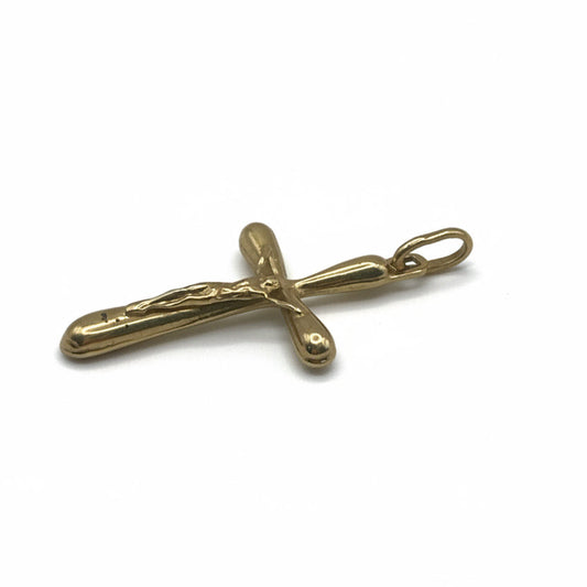 Kreuzanhänger 18K Gold mit Korpus – 3,2 g | Gold Kreuz Anhänger massiv
