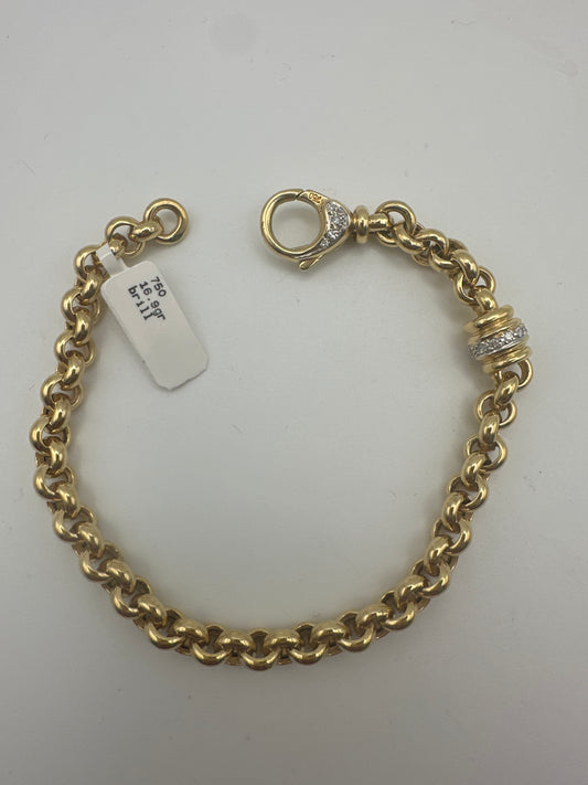 Exklusive Armkette aus 18 Karat Gold mit Brillanten
