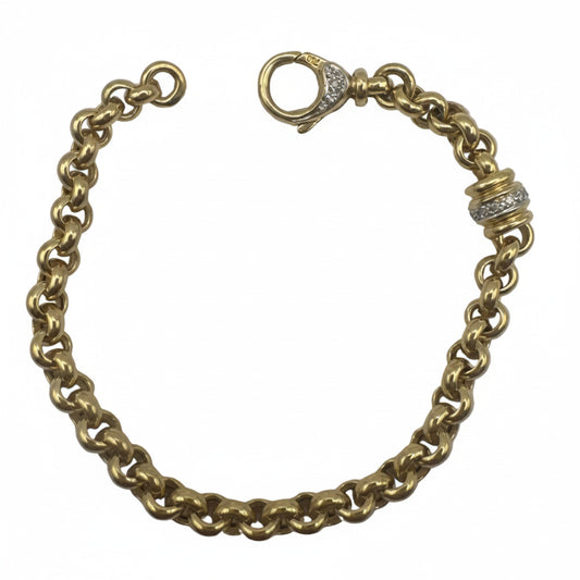 Exklusive Armkette aus 18 Karat Gold mit Brillanten