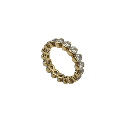 💍 Eleganter Diamant-Ring aus 18K Gelbgold (750) – Grösse 54