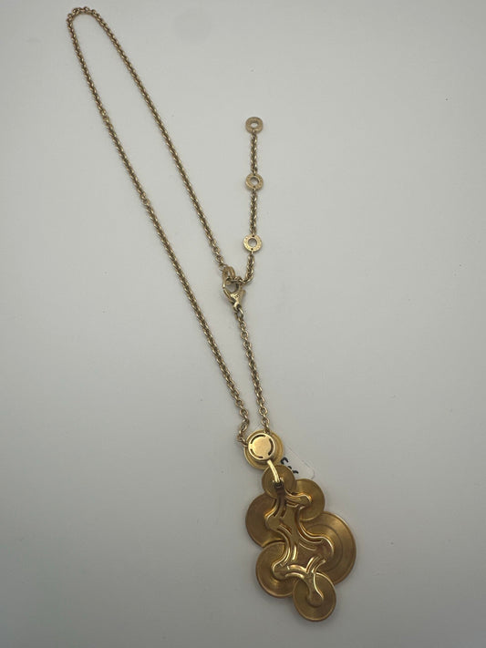 Collier de luxe BVLGARI en or 18 carats – Pendentif multi-disques – 34,15 g