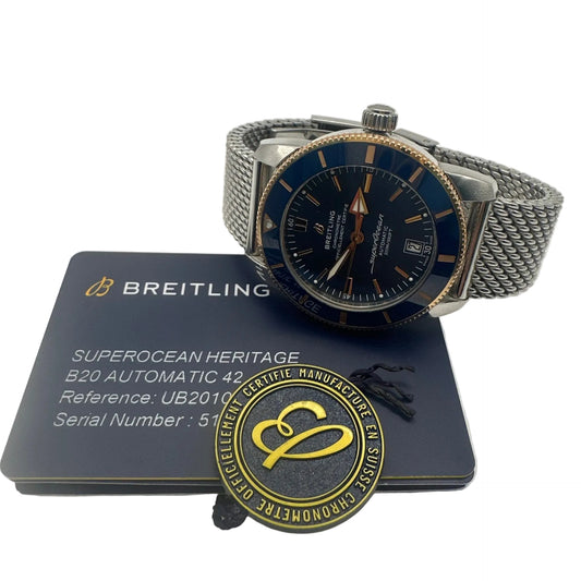 Breitling Superocean Heritage B20 Automatic 42 – Stahl & Roségold – Full Set – Garantie bis 2027