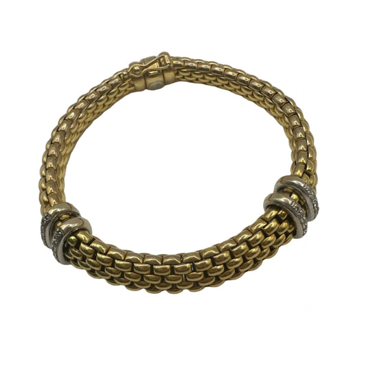 FOPE Luxus-Armband aus 18K Gelbgold mit Brillanten – 36.22 g – Italienische Goldschmiedekunst