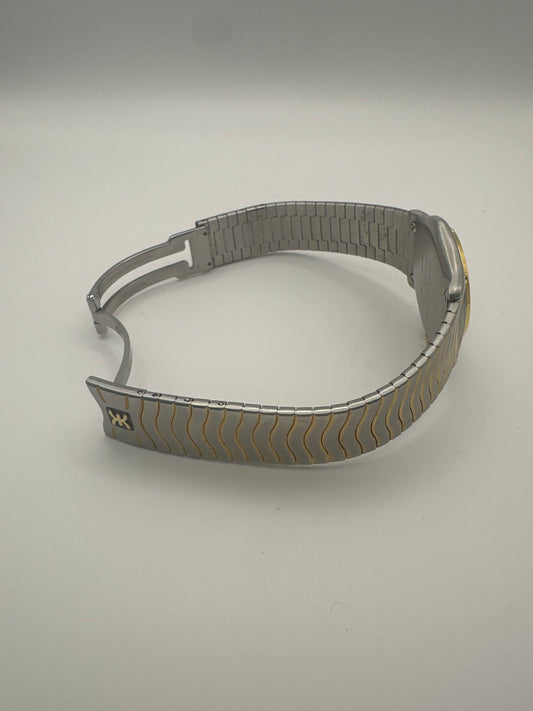 Montre-bracelet bicolore Ebel Classic Wave pour femme, en or et acier (d'occasion, sans boîte ni certificat)