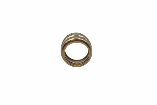 Ring aus 18K Gelb-, Weiss- & Rotgold - Eleganter Dreifarbenring Gr.54, 9,39 g