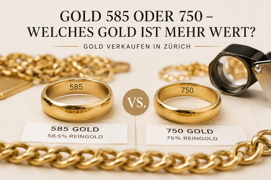 Gold 585 oder 750 – Welches Gold ist mehr wert?