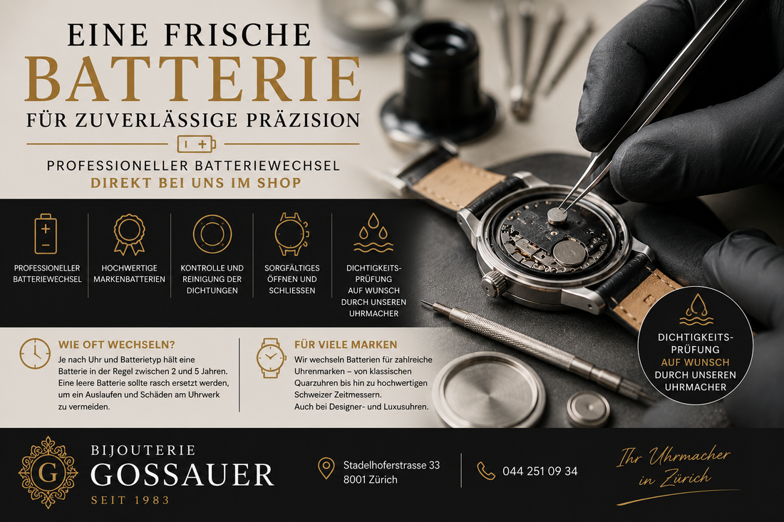 Eine frische Batterie für zuverlässige Präzision ⌚🔋