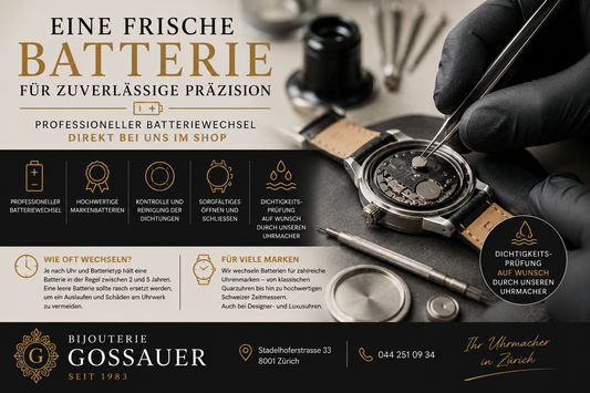 Eine frische Batterie für zuverlässige Präzision ⌚🔋