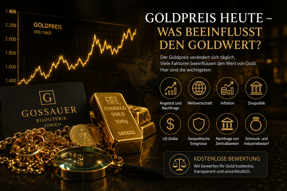 Goldpreis heute – Was beeinflusst den Goldwert?