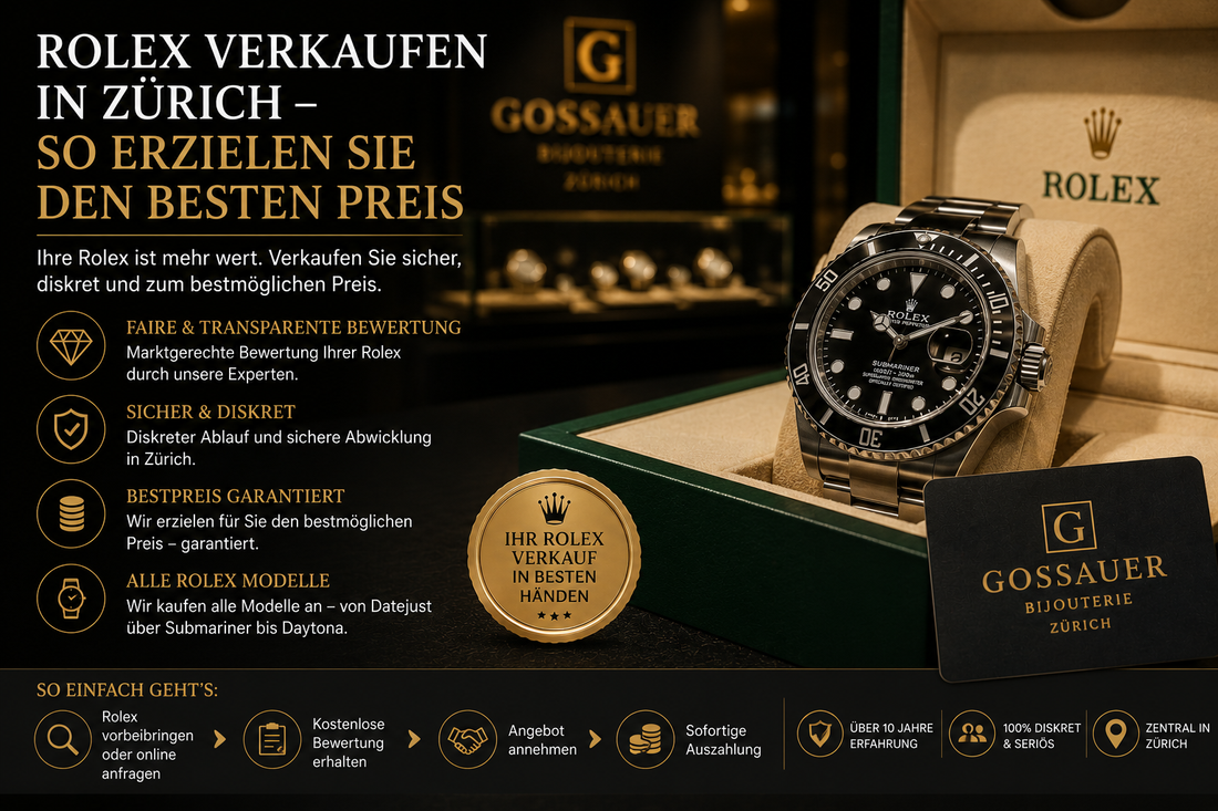 Rolex verkaufen in Zürich – So erzielen Sie den besten Preis