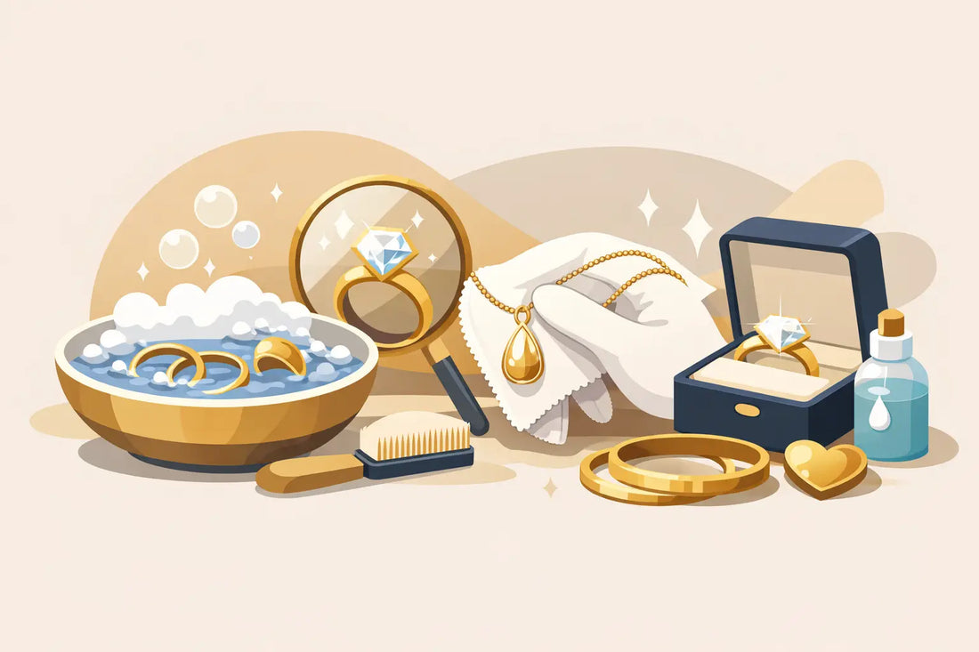 Goldschmuck richtig reinigen und Glanz bewahren