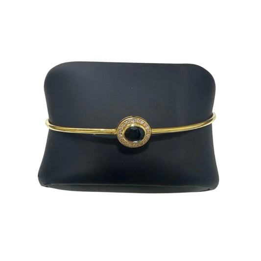 Bracelet en or jaune 18 carats avec saphir et diamants - 11,27 g Neuf