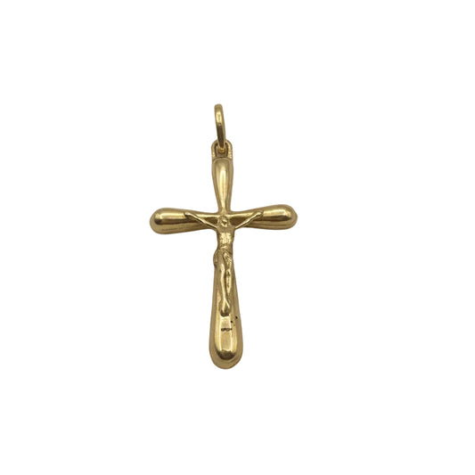 Kreuzanhänger 18K Gold mit Korpus – 3,2 g | Gold Kreuz Anhänger massiv