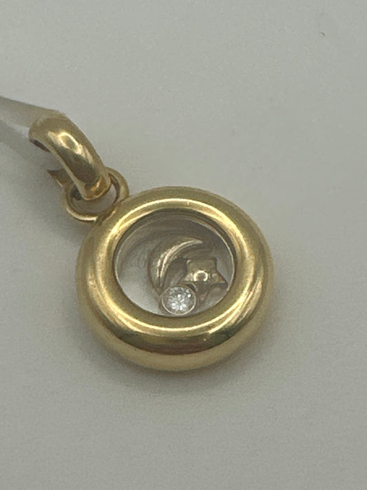 ✨ Chopard Anhänger – 18 Karat Gold mit Brillant (0,05 ct)