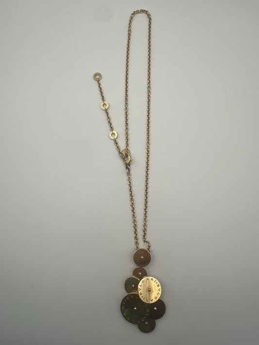 Collier de luxe BVLGARI en or 18 carats – Pendentif multi-disques – 34,15 g