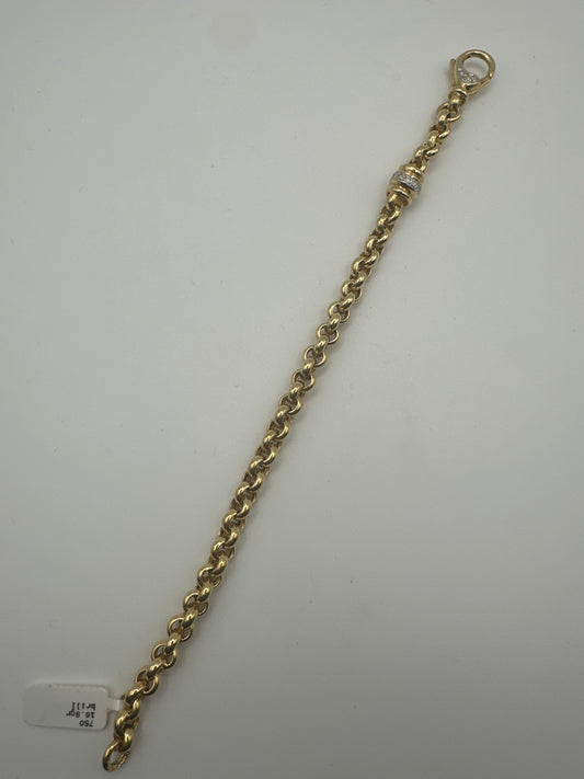 Exklusive Armkette aus 18 Karat Gold mit Brillanten