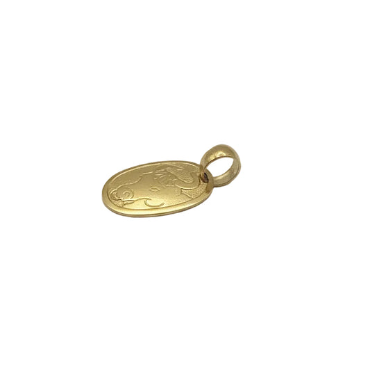 🐂 18K Gold Anhänger – Sternzeichen Stier (Taurus)