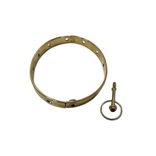 Bracelet Cartier Passion Love vintage années 1970, or jaune, pour femme, 21,8 g